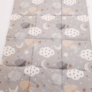 Átmeneti ágynemű garnitúra szürke felhős