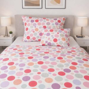 Ágyneműhuzat garnitúra színes karikás